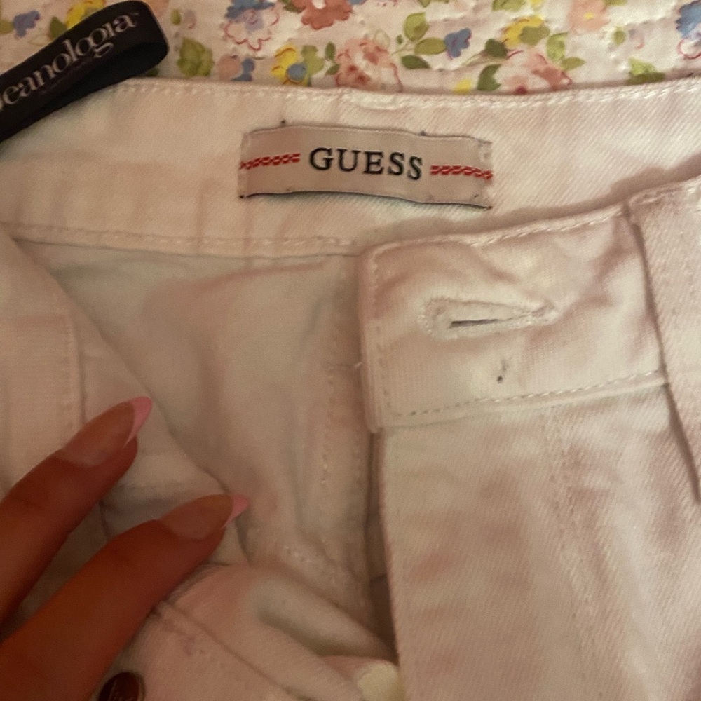 GUESS white pants wide legs